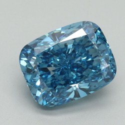 Diament laboratoryjny o barwie fantazyjnej szlif poduszkowy brylantowy, 2.18ct, VVS2, Fancy Vivid Blue, IGI LG652421427