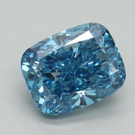 Diament laboratoryjny o barwie fantazyjnej szlif poduszkowy brylantowy, 2.18ct, VVS2, Fancy Vivid Blue, IGI LG652421427