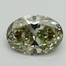 Diament laboratoryjny o barwie fantazyjnej szlif owalny, 2.01ct, VVS2, Fancy Intense Green, IGI LG715579024
