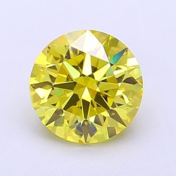 Diament laboratoryjny o barwie fantazyjnej szlif okrągły, 1.68ct, VVS2, Fancy Vivid Yellow, IGI LG700517729