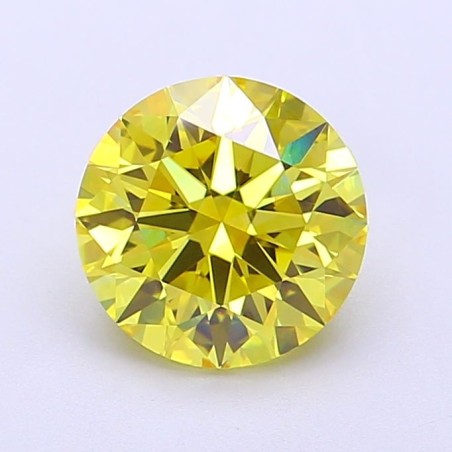 Diament laboratoryjny o barwie fantazyjnej szlif okrągły, 1.68ct, VVS2, Fancy Vivid Yellow, IGI LG700517729
