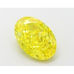 Diament laboratoryjny o barwie fantazyjnej szlif owalny, 1.65ct, VVS2, Fancy Vivid Yellow, IGI LG675596625