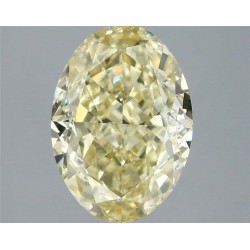 Diament laboratoryjny o barwie fantazyjnej szlif owalny, 3ct, VVS2, Fancy Yellow, IGI LG741588223
