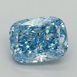 Diament laboratoryjny o barwie fantazyjnej szlif poduszkowy brylantowy, 2.18ct, VVS2, Fancy Vivid Blue, IGI LG650494029