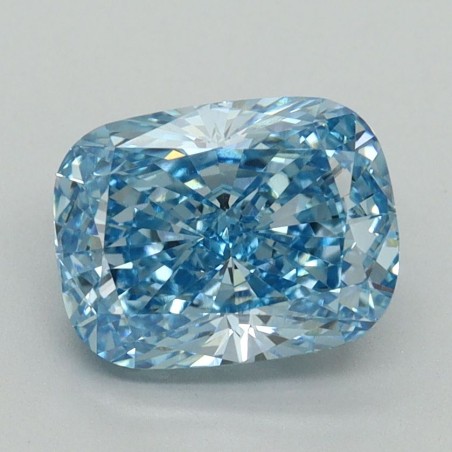 Diament laboratoryjny o barwie fantazyjnej szlif poduszkowy brylantowy, 2.18ct, VVS2, Fancy Vivid Blue, IGI LG650494029