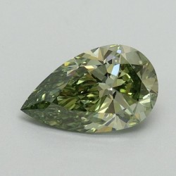 Diament laboratoryjny o barwie fantazyjnej szlif gruszkowy, 1.01ct, VVS2, Fancy Vivid Green, IGI LG715579020