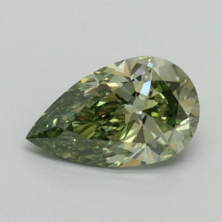 Diament laboratoryjny o barwie fantazyjnej szlif gruszkowy, 1.01ct, VVS2, Fancy Vivid Green, IGI LG715579020