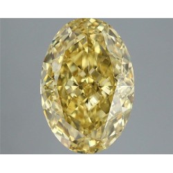 Diament laboratoryjny o barwie fantazyjnej szlif owalny, 3ct, VVS2, Fancy Vivid Yellow, IGI LG726556788