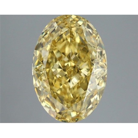 Diament laboratoryjny o barwie fantazyjnej szlif owalny, 3ct, VVS2, Fancy Vivid Yellow, IGI LG726556788