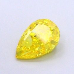 Diament laboratoryjny o barwie fantazyjnej szlif gruszkowy, 1.58ct, VVS2, Fancy Vivid Yellow, IGI LG700517286
