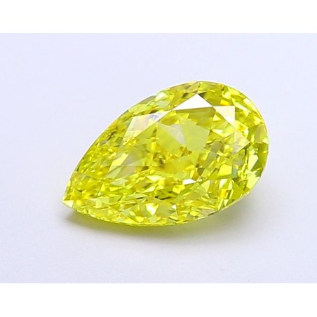 Diament laboratoryjny o barwie fantazyjnej szlif gruszkowy, 1.59ct, VVS2, Fancy Vivid Yellow, IGI LG670432591