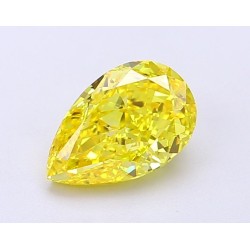 Diament laboratoryjny o barwie fantazyjnej szlif gruszkowy, 1.57ct, VVS2, Fancy Vivid Yellow, IGI LG694504361