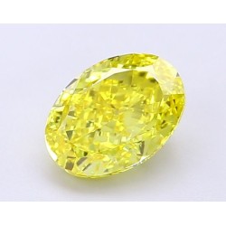Diament laboratoryjny o barwie fantazyjnej szlif owalny, 1.59ct, VVS1, Fancy Vivid Yellow, IGI LG694504255