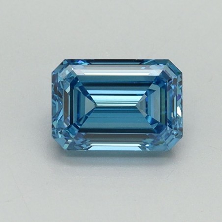 Diament laboratoryjny o barwie fantazyjnej szlif szmaragdowy, 1.02ct, VVS2, Fancy Vivid Blue, IGI LG707519261
