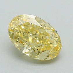 Diament laboratoryjny o barwie fantazyjnej szlif owalny, 1.11ct, VVS2, Fancy Intense Yellow, IGI LG722549148
