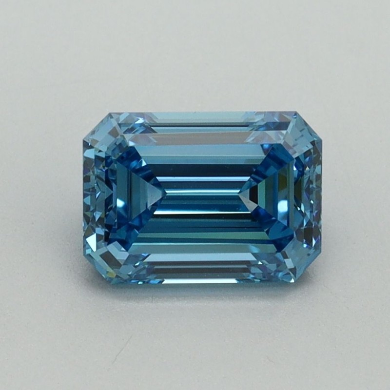 Diament laboratoryjny o barwie fantazyjnej szlif szmaragdowy, 1.37ct, VVS2, Fancy Vivid Blue, IGI LG707519221 Diament laboratoryjny o barwie fantazyjnej szlif szmaragdowy, 1.37ct, VVS2, Fancy Vivid Blue, IGI LG707519221