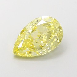 Diament laboratoryjny o barwie fantazyjnej szlif gruszkowy, 2.57ct, VVS2, Fancy Yellow, IGI LG720559937