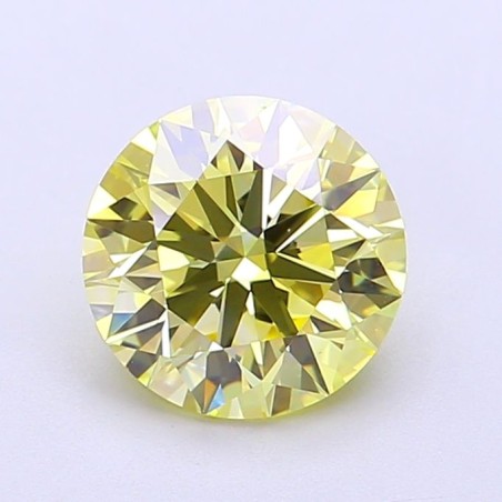 Diament laboratoryjny o barwie fantazyjnej szlif okrągły, 1.63ct, IF, Fancy Yellow, IGI LG700517726