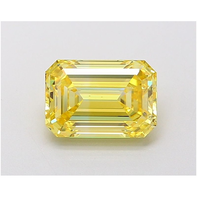 Diament laboratoryjny o barwie fantazyjnej szlif szmaragdowy, 1.57ct, VVS2, Fancy Vivid Yellow, IGI LG634494171 Diament laboratoryjny o barwie fantazyjnej szlif szmaragdowy, 1.57ct, VVS2, Fancy Vivid Yellow, IGI LG634494171