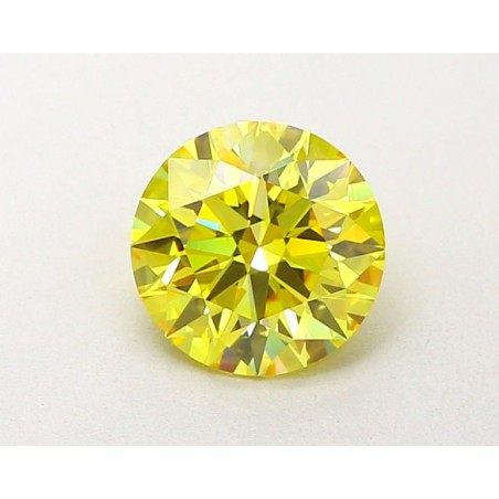 Diament laboratoryjny o barwie fantazyjnej szlif okrągły, 1.54ct, VVS2, Fancy Vivid Yellow, IGI LG651495265