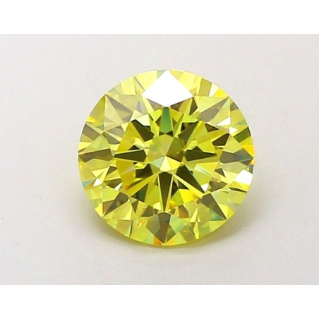 Diament laboratoryjny o barwie fantazyjnej szlif okrągły, 1.54ct, VVS1, Fancy Vivid Yellow, IGI LG651495270