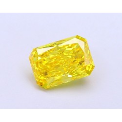 Diament laboratoryjny o barwie fantazyjnej radiant, 1.54ct, VVS2, Fancy Vivid Yellow, IGI LG687528291