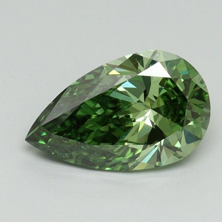 Diament laboratoryjny o barwie fantazyjnej szlif gruszkowy, 1.03ct, VVS2, Fancy Vivid Green, IGI LG710534738