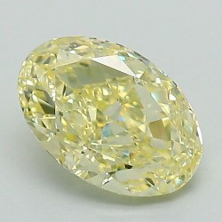 Diament laboratoryjny o barwie fantazyjnej szlif owalny, 1.31ct, VVS2, Fancy Intense Yellow, IGI LG680551518