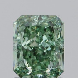 Diament laboratoryjny o barwie fantazyjnej radiant, 1.03ct, VVS1, Fancy Vivid Green, IGI LG733506376