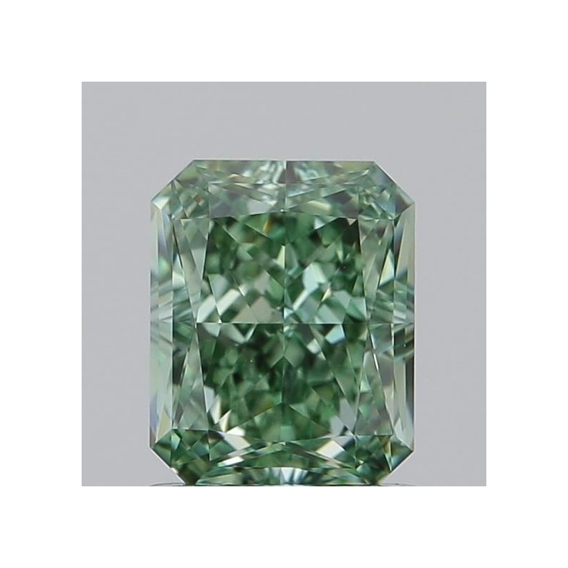 Diament laboratoryjny o barwie fantazyjnej radiant, 1.03ct, VVS1, Fancy Vivid Green, IGI LG733506376 Diament laboratoryjny o barwie fantazyjnej radiant, 1.03ct, VVS1, Fancy Vivid Green, IGI LG733506376