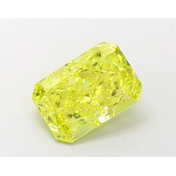 Diament laboratoryjny o barwie fantazyjnej radiant, 1.54ct, IF, Fancy Vivid Yellow, IGI LG694504299