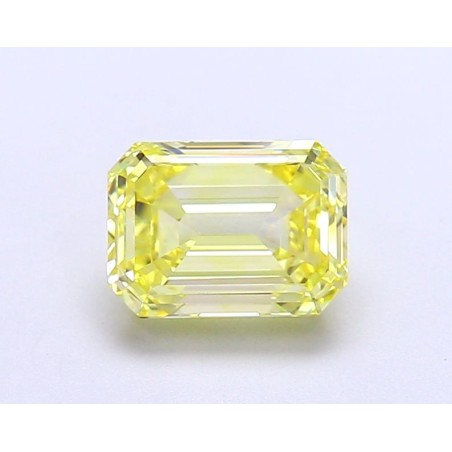 Diament laboratoryjny o barwie fantazyjnej szlif szmaragdowy, 1.53ct, VVS2, Fancy Intense Yellow, IGI LG677560926