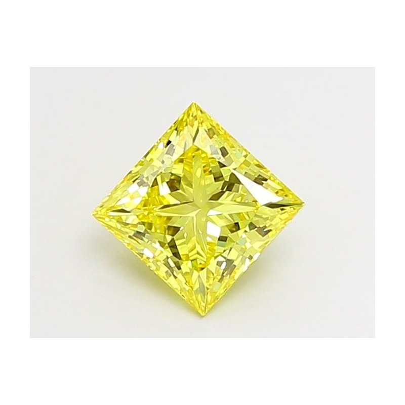 Diament laboratoryjny o barwie fantazyjnej szlif princess, 1.52ct, VVS2, Fancy Vivid Yellow, IGI LG680546411 Diament laboratoryjny o barwie fantazyjnej szlif princess, 1.52ct, VVS2, Fancy Vivid Yellow, IGI LG680546411