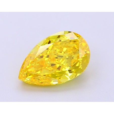 Diament laboratoryjny o barwie fantazyjnej szlif gruszkowy, 1.55ct, VVS2, Fancy Vivid Yellow, IGI LG695513629