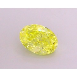 Diament laboratoryjny o barwie fantazyjnej szlif owalny, 1.54ct, VVS1, Fancy Vivid Yellow, IGI LG694504322