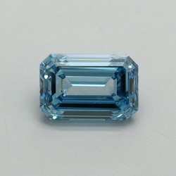 Diament laboratoryjny o barwie fantazyjnej szlif szmaragdowy, 1.04ct, VVS2, Fancy Vivid Blue, IGI LG707519256