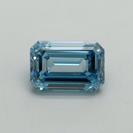 Diament laboratoryjny o barwie fantazyjnej szlif szmaragdowy, 1.04ct, VVS2, Fancy Vivid Blue, IGI LG707519256