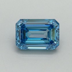 Diament laboratoryjny o barwie fantazyjnej szlif szmaragdowy, 1.05ct, VVS2, Fancy Vivid Blue, IGI LG707519277