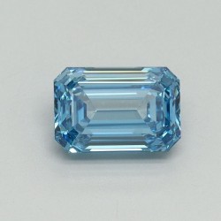 Diament laboratoryjny o barwie fantazyjnej szlif szmaragdowy, 1.07ct, VVS2, Fancy Vivid Blue, IGI LG707519225
