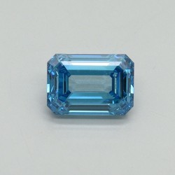 Diament laboratoryjny o barwie fantazyjnej szlif szmaragdowy, 1ct, VVS1, Fancy Vivid Blue, IGI LG707519234