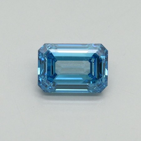 Diament laboratoryjny o barwie fantazyjnej szlif szmaragdowy, 1ct, VVS1, Fancy Vivid Blue, IGI LG707519234