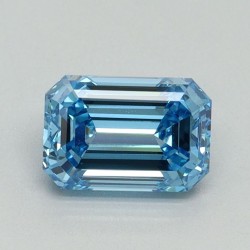 Diament laboratoryjny o barwie fantazyjnej szlif szmaragdowy, 1.08ct, VVS2, Fancy Vivid Blue, IGI LG707533191