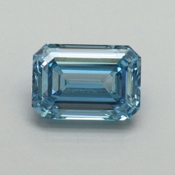 Diament laboratoryjny o barwie fantazyjnej szlif szmaragdowy, 1.1ct, VVS2, Fancy Vivid Blue, IGI LG707519320