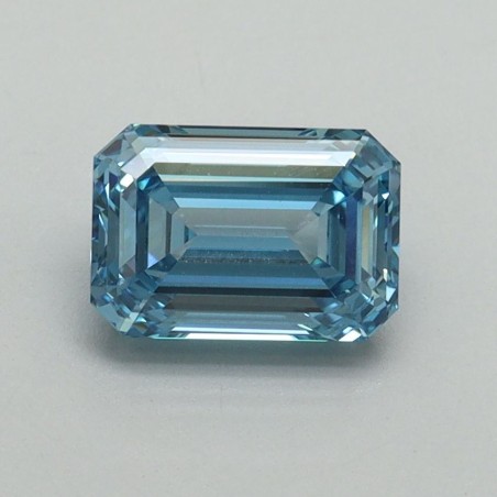 Diament laboratoryjny o barwie fantazyjnej szlif szmaragdowy, 1.1ct, VVS2, Fancy Vivid Blue, IGI LG707519320
