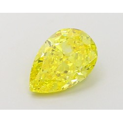 Diament laboratoryjny o barwie fantazyjnej szlif gruszkowy, 1.5ct, VVS2, Fancy Vivid Yellow, IGI LG660455246