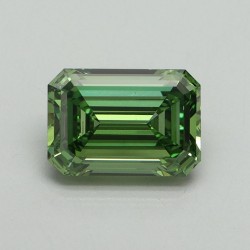 Diament laboratoryjny o barwie fantazyjnej szlif szmaragdowy, 1.54ct, VVS2, Fancy Vivid Green, IGI LG710534745