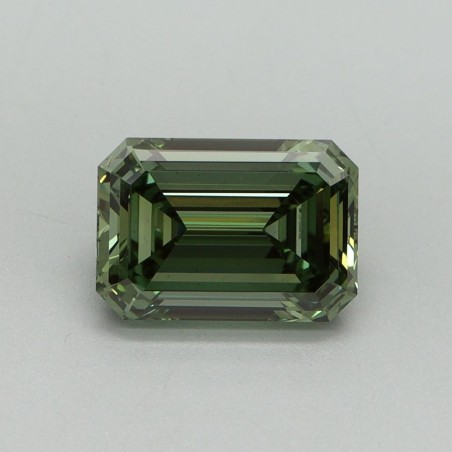 Diament laboratoryjny o barwie fantazyjnej szlif szmaragdowy, 1.59ct, VVS2, Fancy Vivid Green, IGI LG710588786