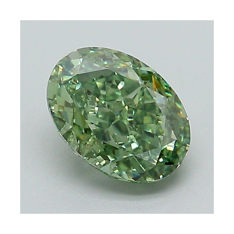 Diament laboratoryjny o barwie fantazyjnej szlif owalny, 1.28ct, VVS2, Fancy Vivid Green, IGI LG717505959 Diament laboratoryjny o barwie fantazyjnej szlif owalny, 1.28ct, VVS2, Fancy Vivid Green, IGI LG717505959