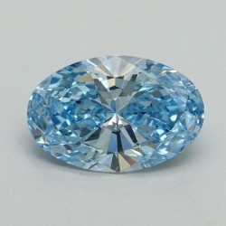 Diament laboratoryjny o barwie fantazyjnej szlif owalny, 2.15ct, VVS2, Fancy Vivid Blue, IGI LG650407854
