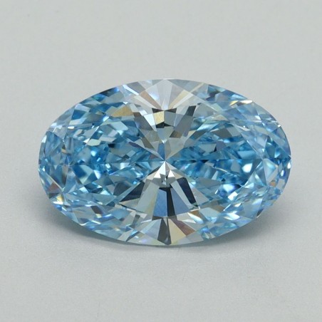 Diament laboratoryjny o barwie fantazyjnej szlif owalny, 2.15ct, VVS2, Fancy Vivid Blue, IGI LG650407854